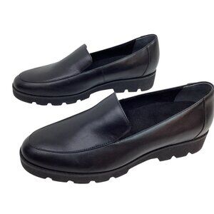 Vionic Kensley Womens 9.5 Black Leather Comfort Loafers